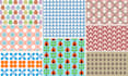 create retro, modern, geometric seamless pattern