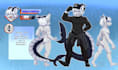 draw furry reference sheet, fursona ref sheet, anthro oc