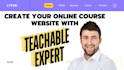 design an online course on teachable course website, thinkific, kajabi website