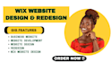 design wix website, redesign, website development, business website