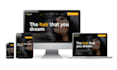 hair saloon website developed and design