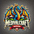 create highly detailed and professional minecraft themed logo