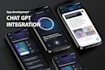 develop a flutter mobile app with chatgpt integration