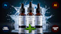 do cbd label design, bottle label design and supplement label