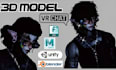 make vtuber model, vrchat furry avatar, 3d anime model, vrc avatar, avatar unity