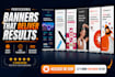 design retractable roll up, pop up banner and standee