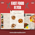 design creative food flyer