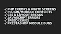 fix bugs and customize your wordpress or prestashop website