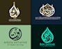 design modern arabic, urdu calligraphy logo