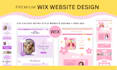 design and redesign retro style wix website, bold wix website design