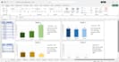 do excel conditional formatting, pie chart, line bar graph, search box, formula