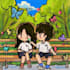 newmasus hand drawn avatar custom oil pastel crayon couple photo cartoon imag