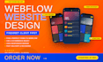 design, redesign, or develop webflow website, webflow expert webflow developer