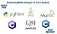 do your python, cpp and c sharp programming projects