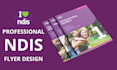 design professional ndis service flyer ndis brochure ndis poster design ngo logo