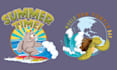 do beach, skull, surfing, shark, and mascot logo