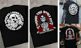 make a horror illustration for t shirt and merch design
