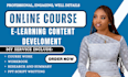 online course content, training manual, workbook ecourse creation coursework ppt