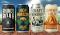 create premium energy drink label, bear can label with 3d