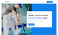 design swimming pool website pool construction website pool service website