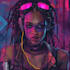 do cyberpunk, sci fi, robot, mecha character concept art