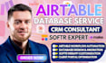 build airtable database, airtable automation, airtable crm expert, softr webapp