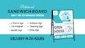 design a frame, dental, health, fitness, corporate, outdoor sign, sandwich board