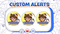 make a custom twitch animated alerts for your  stream