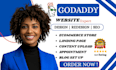 godaddy website design godaddy website redesign, develop godaddy website design