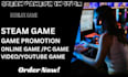 increase steam game wishlist steam game promotion steam game review