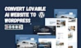 convert lovable ai to wordpress, clone lovable ai website, redesign lovable ai