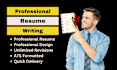 write and design your professional resume