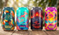 do label, logo for beer, energy drink, can, beverage, soda, drinks, juice, water