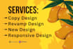 revamp or clone or copy design to wordpress using elementor