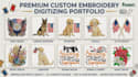do embroidery digitizing logo design into dst file in 1 hour
