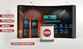 design eye catching custom event backdrop, expo banner, step and repeat
