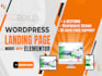 create wordpress website or landing page with elementor