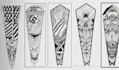 create sleeve tattoo design in geometric style