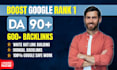 rank your website high quality SEO backlinks high da pa link
