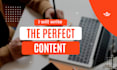 be your flawless SEO website content writer and copywriter