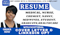 write ats medical, nurse, chemist, healthcare, pharmacy, midwife, dentist resume