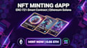 build an nft minting dapp with erc721 smart contract on ethereum or solana