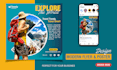design a clean and modern flyer and poster