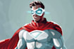 make super hero comic cartoon character art