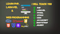 teach you php laravel javascript mysql html css jquery bootstrap