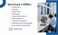 data entry, ms word, excel, power point, typing, copy past