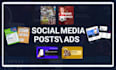 design instagram, facebook post and social media ad creative