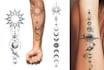 draw customize unique abstract graphic fine line tattoo design