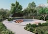 create roof top backyard garden firm house design realistic visualization