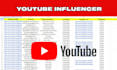 collect youtube, instagram, tiktok influencer leads